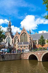 Image showing Oude Kerk   in Amsterdam