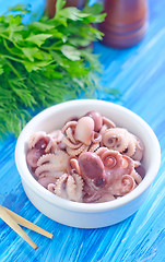 Image showing boiled octopus