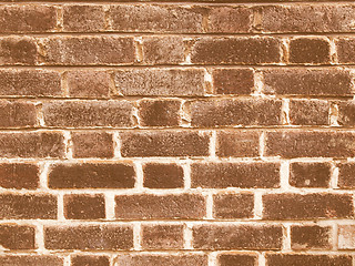 Image showing Retro looking Red bricks