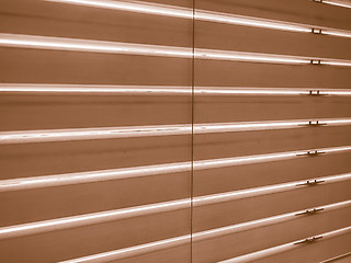 Image showing  Window blinds in black and white vintage