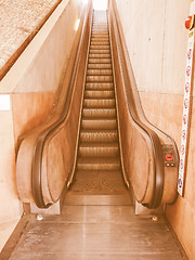 Image showing  Escalator vintage