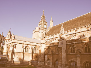 Image showing Houses of Parliament vintage