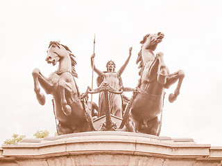 Image showing Boadicea monument, London vintage