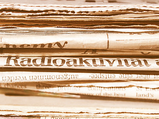 Image showing  Newspapers vintage