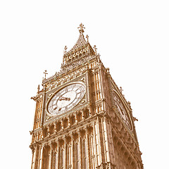 Image showing Big Ben, London vintage