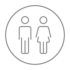 Image showing Couple line icon.