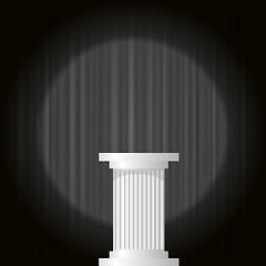 Image showing White Marble Greek Column