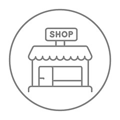 Image showing Shop store line icon.