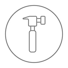 Image showing Hammer line icon.