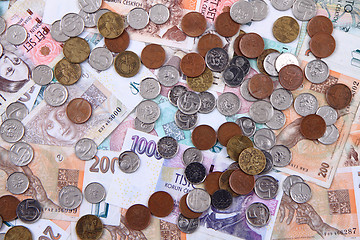 Image showing czech money background