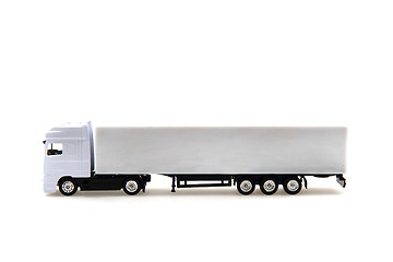 Image showing white truck isolated