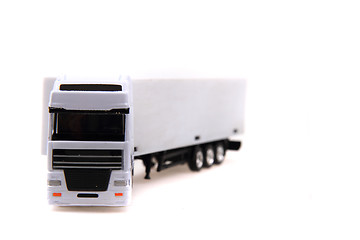 Image showing white truck isolated