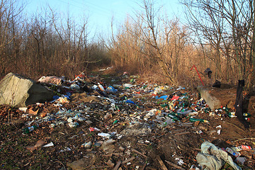 Image showing garbage and nature\r\n