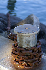 Image showing tube with anchor chain