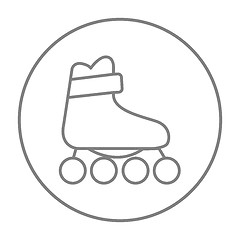 Image showing Roller skate line icon.