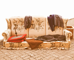 Image showing  Old sofa vintage