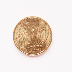 Image showing  10 cent coin vintage