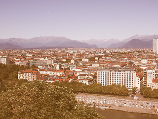 Image showing Turin view vintage