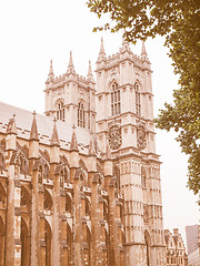 Image showing Westminster Abbey vintage