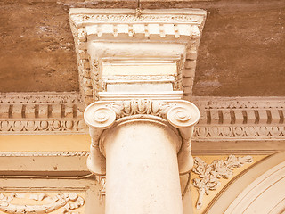 Image showing  Ionic capital vintage