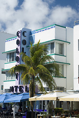 Image showing art deco hotel south beach miami florida