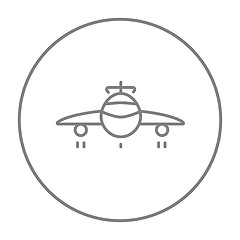 Image showing Airplane line icon.