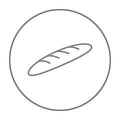 Image showing Baguette line icon.