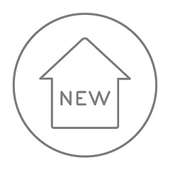 Image showing New house line icon.