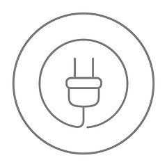 Image showing Plug line icon.