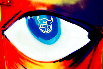 Image showing graffiti eye