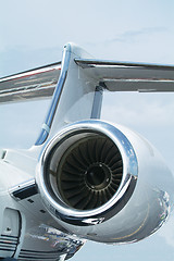 Image showing Rear of business-jet