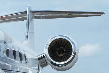 Image showing Rewar detail of business jet