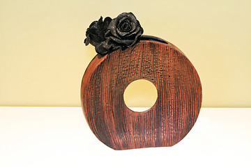 Image showing Wooden vase