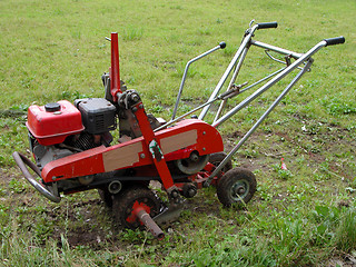 Image showing Garden tiller