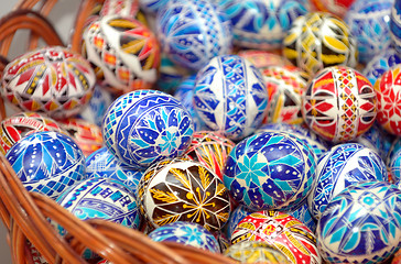 Image showing Traditional easter eggs