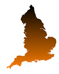 Image showing Map of England