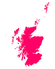 Image showing Map of Scotland