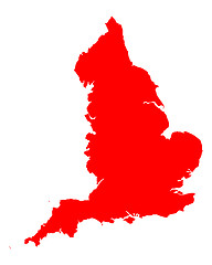 Image showing Map of England