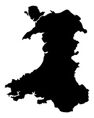 Image showing Map of Wales