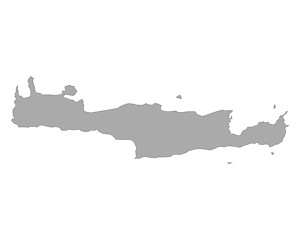 Image showing Map of Crete
