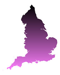 Image showing Map of England