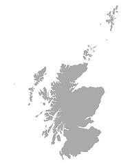 Image showing Map of Scotland