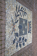 Image showing milan   old   in italy  church concrete  wall  brick     stone  