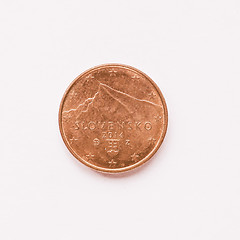 Image showing  Slovak 1 cent coin vintage