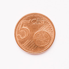 Image showing  5 cent coin vintage