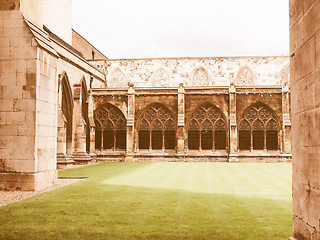 Image showing Westminster Abbey vintage