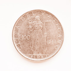 Image showing  Vatican lira coin vintage