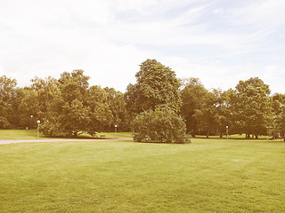 Image showing Gardens in Stuttgart, Germany vintage