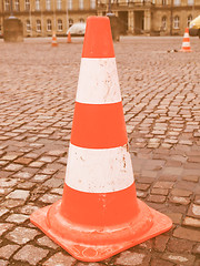 Image showing  Traffic cone vintage