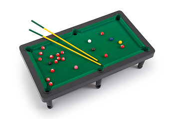 Image showing Miniature billiard table